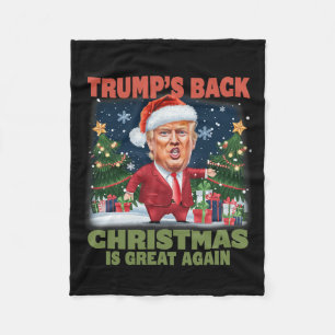 Santa Trump-Tanz macht Weihnachten wieder großarti Fleecedecke