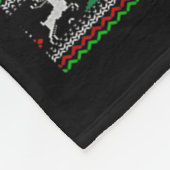 Santa Trump-Tanz macht Weihnachten wieder großarti Fleecedecke (Ecke)