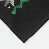 Santa Trump-Tanz macht Weihnachten wieder großarti Fleecedecke (Ecke)