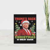 Santa Trump-Tanz macht Weihnachten wieder großarti Karte (Vorderseite)