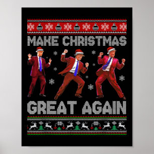 Santa Trump-Tanz macht Weihnachten wieder großarti Poster