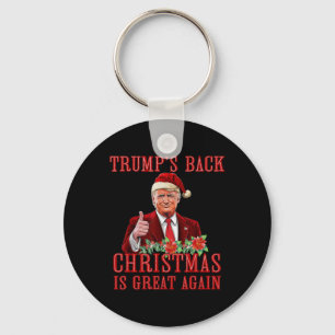 Santa Trump-Tanz macht Weihnachten wieder großarti Schlüsselanhänger