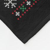 Santa Trump Tanz werde ich zu Weihnachten hässlich Fleecedecke (Ecke)