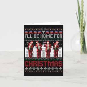 Santa Trump Tanz werde ich zu Weihnachten hässlich Karte
