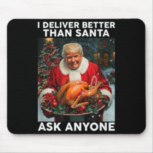 Santa Trump Truthahn Weihnachten Lustige Feier  Mousepad