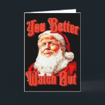Santa Trump Vintage Du solltest besser aufpassen Z Karte<br><div class="desc">Santa Trump Vintage Du solltest besser aufpassen Zweiseitig</div>