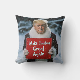 Santa Trump: "Weihnachten wieder großartig machen" Kissen