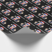 Santa Trump Weihnachten wieder großartig Weihnacht Geschenkpapier (Ecke)