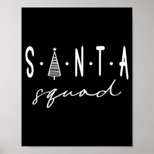 Santa-Truppe Weihnachts-Team Santa-Crew Familien-M Poster