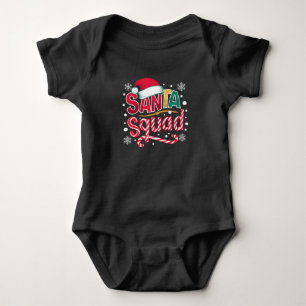 Santa-Truppe Weihnachts-Truppe Familie Matching Sa Baby Strampler