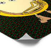 Santa Tuba Player Egghead Poster (Ecke)