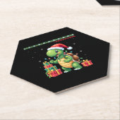 Santa Turtle Christmas Ugly Sweater Funny Holiday Untersetzer (angewinkelt)