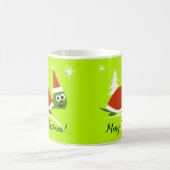 Santa Turtle Frohe Weihnachtscoffee Cup Tasse (Mittel)