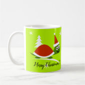 Santa Turtle Frohe Weihnachtscoffee Cup Tasse (Links)