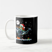 Santa Turtle Riding Orca Rentierfisch Kaffeetasse (Links)