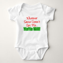 Santa tut nicht YiaYia wird Baby Strampler