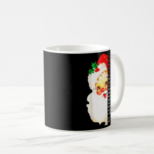 Santa Twas The Night Before Christmas Matching Paj Kaffeetasse (VorderseiteRechts)