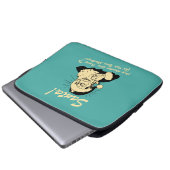 Santa! Typ versuchen, in Ihre Strümpfe zu kommen Laptopschutzhülle (Vorne Knopf)