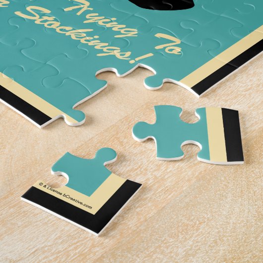 Santa! Typ versuchen, in Ihre Strümpfe zu kommen Puzzle (Seite)