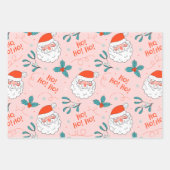 Santa überall drucken Joful Greetings Collection Geschenkpapier Set (Vorderseite 3)