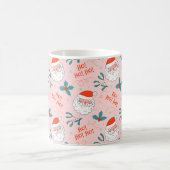 Santa überall drucken Joful Greetings Collection Kaffeetasse (Mittel)