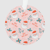 Santa überall drucken Joful Greetings Collection Ornament (Vorderseite)