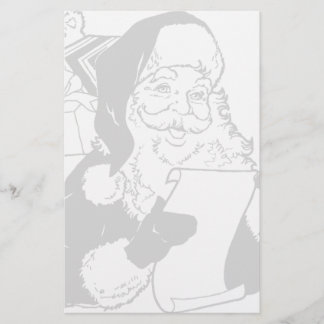 Santa überprüft seine Liste