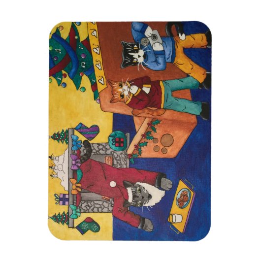 Santa Überraschung Magnet (Vertikal)