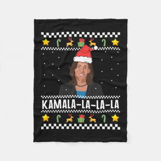 Santa Ugly Christmas Sweater Meme Fleecedecke (Vorderseite)