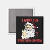 Santa Uhren Sie schlafen Magnet (Vorderseite/Rückseite)