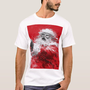 Santa Unbound – Schreiender Weihnachtsmann im Wint T-Shirt