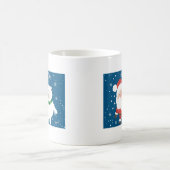 Santa und Bär Kaffeetasse (Mittel)