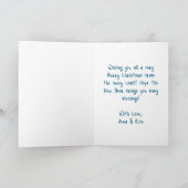 Santa und Bloody Mary Funny Snowbirds Weihnachten (Innenseite)