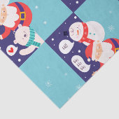 Santa und Crew Seidenpapier (Ausschnitt)