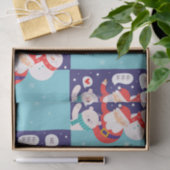 Santa und Crew Seidenpapier (Geschenk)