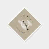 Santa und der Mond Servietten (Ecke)