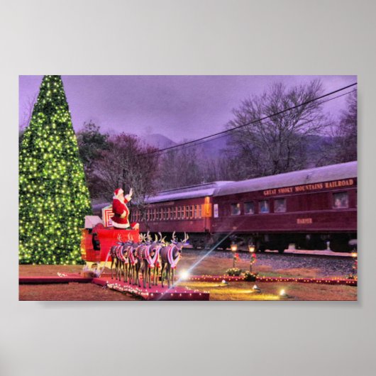 Santa und der Polar Express Poster (Vorne)