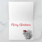 Santa und Eichhörnchen Karte (Innenseite)