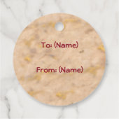 Santa und Elch-Geschenketiketten küssen Geschenkanhänger (Rückseite)