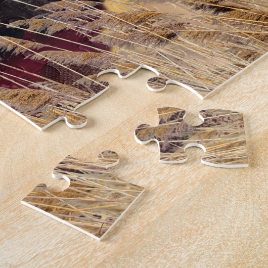 Santa und Elche Puzzle küssen (Seite)