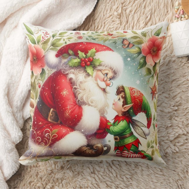 Santa und Elf 6 Kissen (Decke)