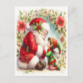 Santa und Elf 6 Postkarte (Vorderseite)