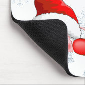 Santa und Elf Niedliche und lustige Charaktere pin Mousepad (Ecke)