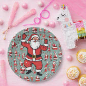 Santa und Elfen Pappteller (Party)
