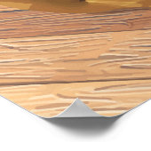 Santa und Elves machen Spielzeug | Weihnachten Poster (Ecke)