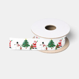 Santa und Freunde Satinband