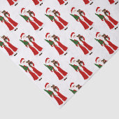 Santa und Friend Seidenpapier (Ausschnitt)