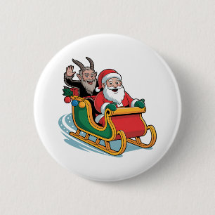 Santa und Krampus Böse Dunkle Weihnachten Horror X Button