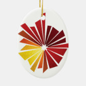 Santa und Leo der Löwe Keramik Ornament (Hinten)