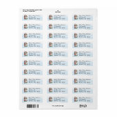 Santa und Mrs. Claus Adressetikett (Vorne)